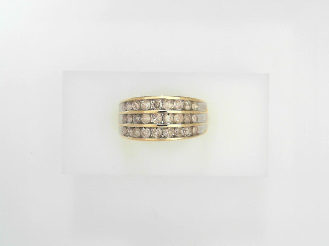 10K Gold Brilliant Diamond Band Ring for Women