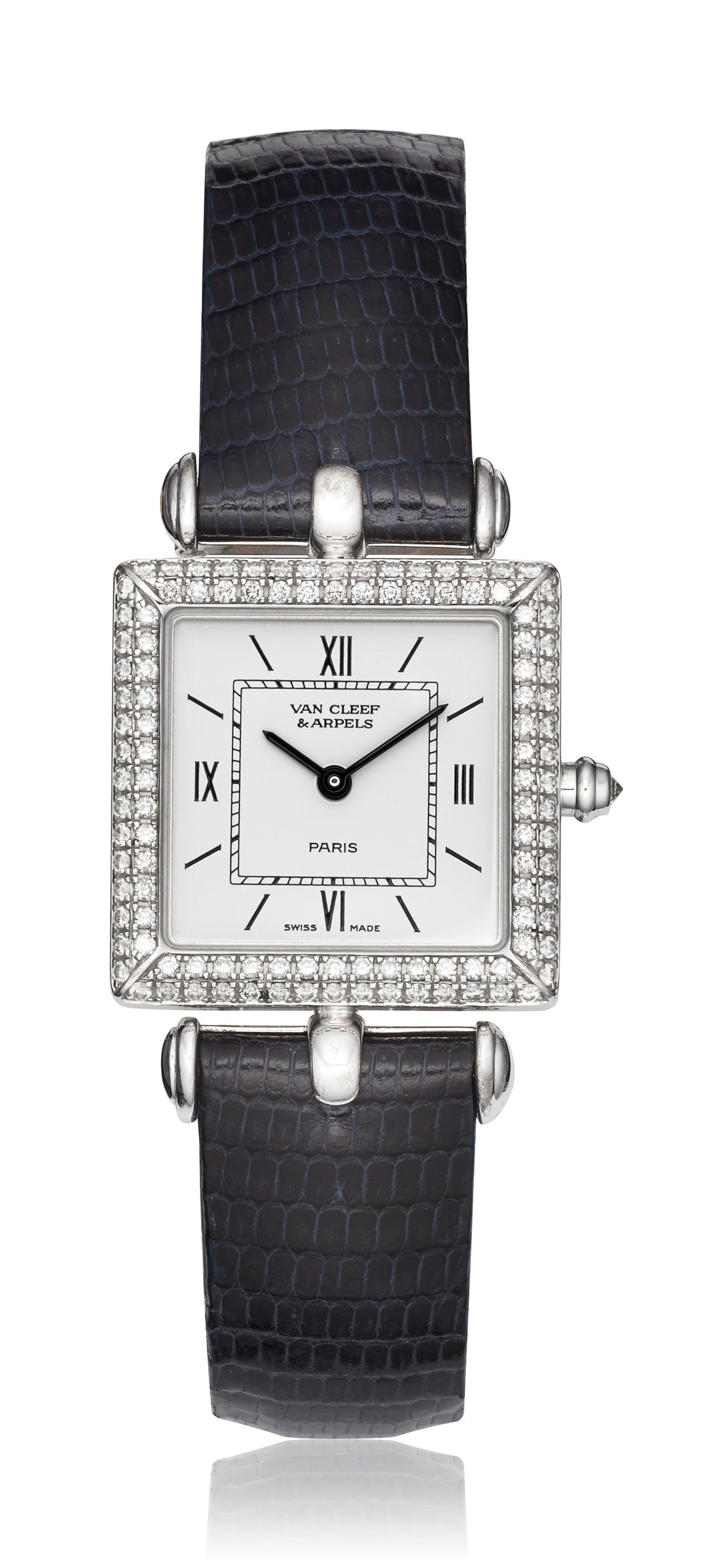 18kt Van Cleef & Arpels Classique Diamond Watch 23X23mm