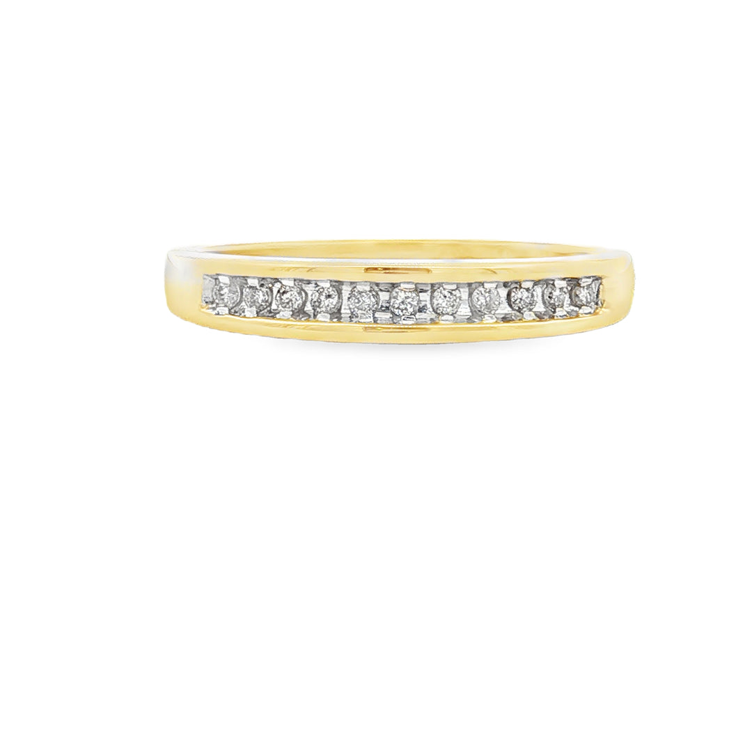 10K Gold Diamond Wedding Band for Women (.25ctw)