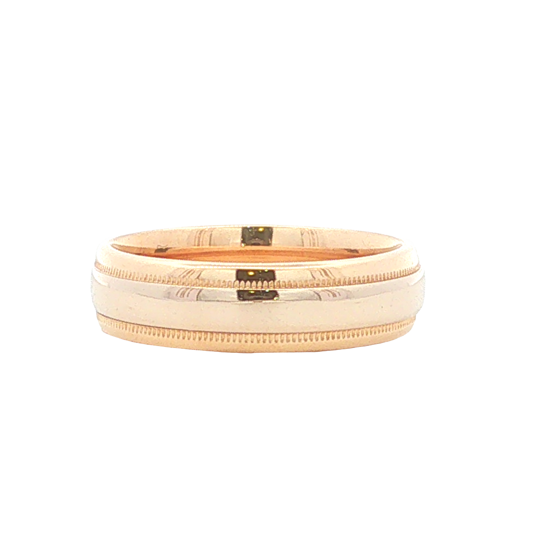 Precious Metal (No Stones) Wedding Bands  -  Men'