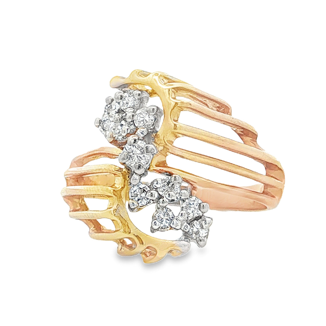 Vintage 14K Gold 0.25ct Diamond Women's Ring