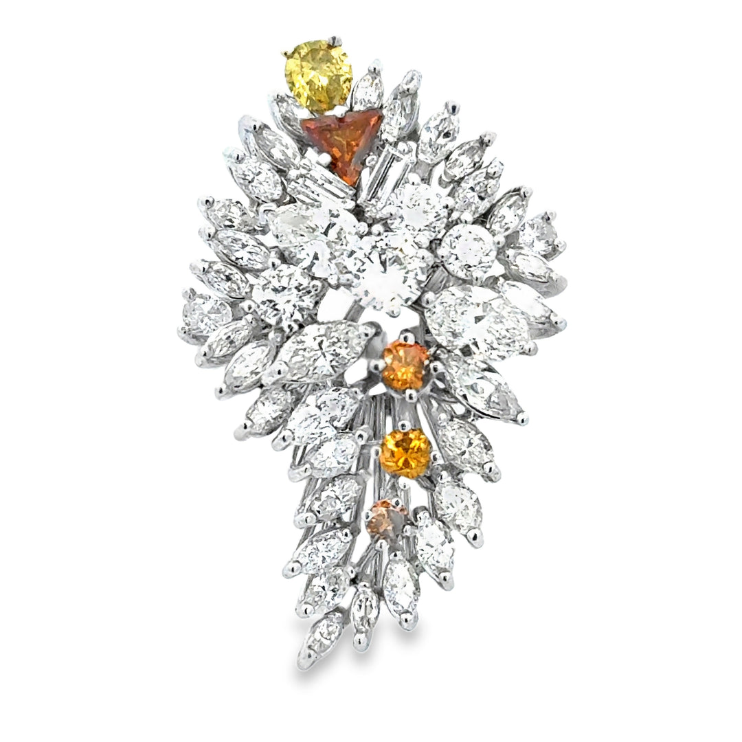 18K Gold Vintage Diamond Cluster Statement Ring (4-5ct)