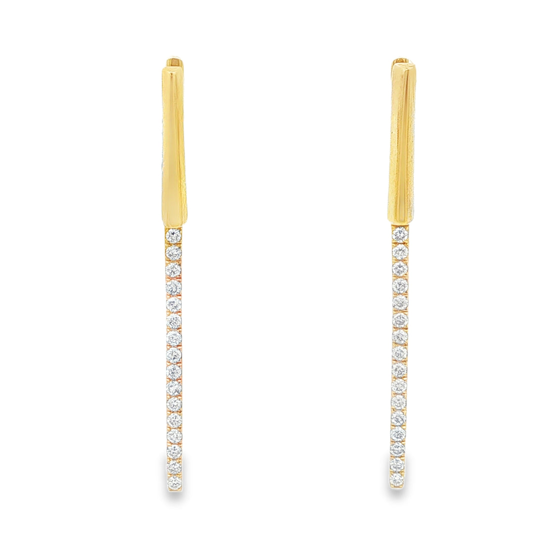 14K Gold Elegant Diamond Drop Earrings (.24ctw)
