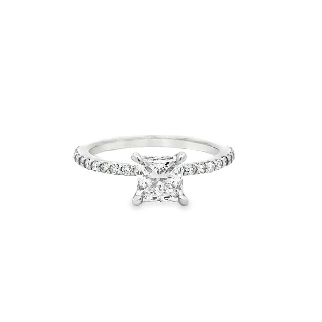 14K White Gold 1.01ct GIA Diamond Solitaire Ring