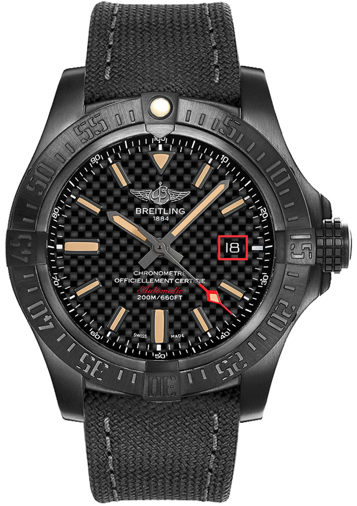 Breitling Avenger Blackbird Stainless Auto 44mm Watch