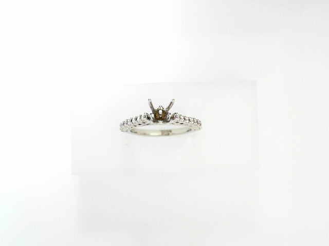14K Gold .35ctw Diamond Semi-Mount Engagement Ring