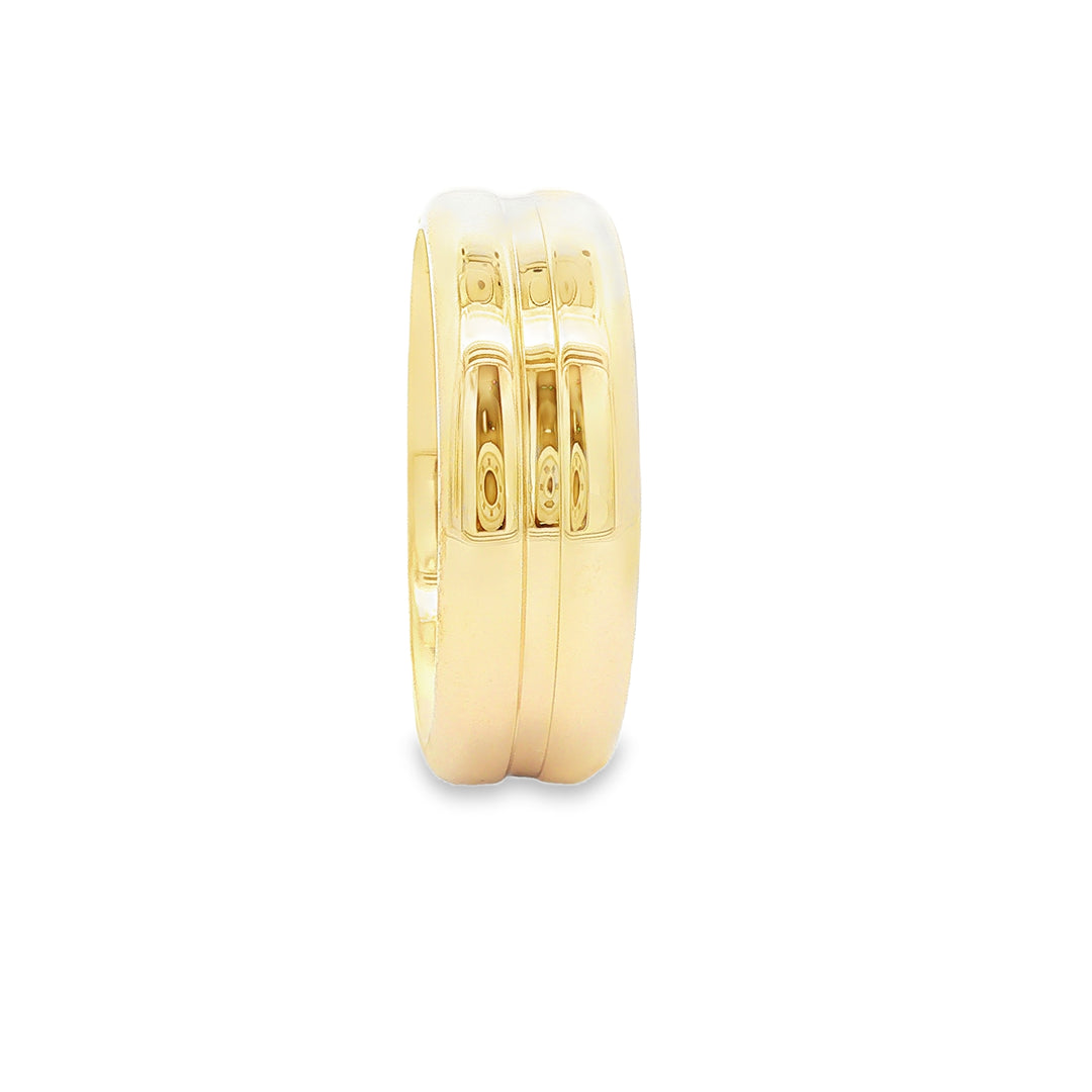 Precious Metal (No Stones) Wedding Bands  -  Men'