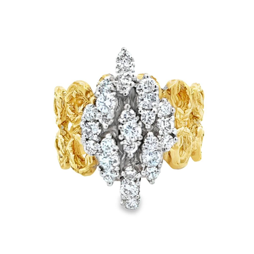 Vintage 14K Gold Diamond Ring - 1.25ct Timeless Treasure