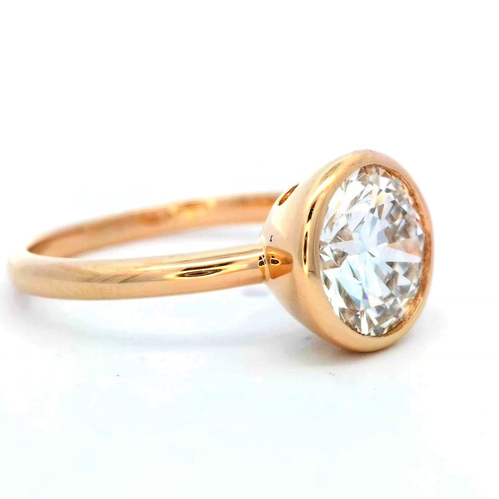 18K Yellow Gold 2.02ct Lab Diamond Solitaire Ring
