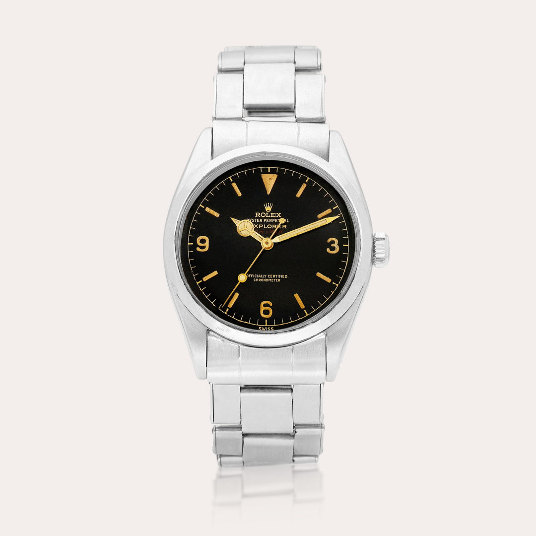 Rolex Explorer 6610 1955 Vintage Stainless 36mm Watch