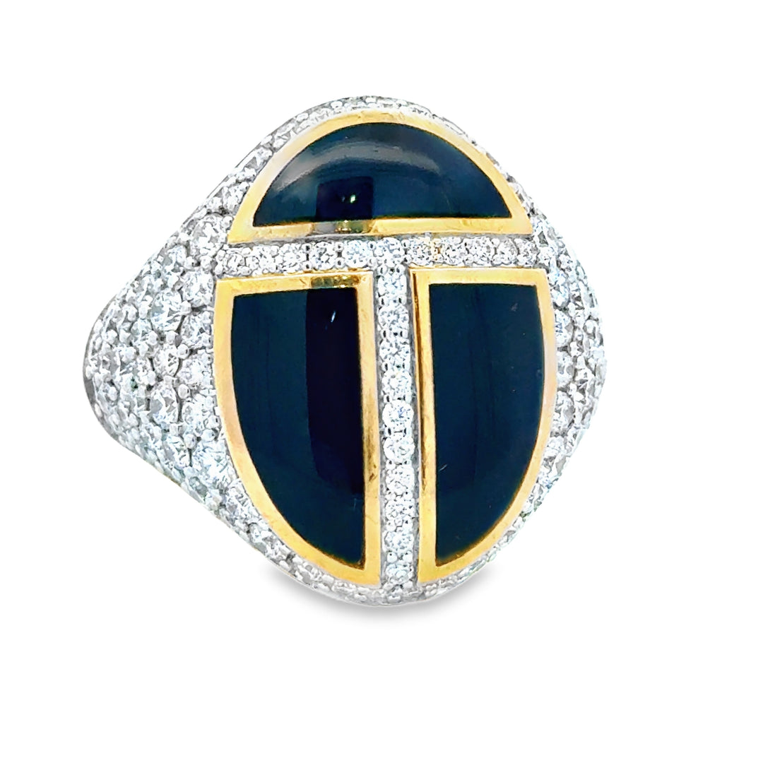 David Yurman Scarab Onys Diamond Ring