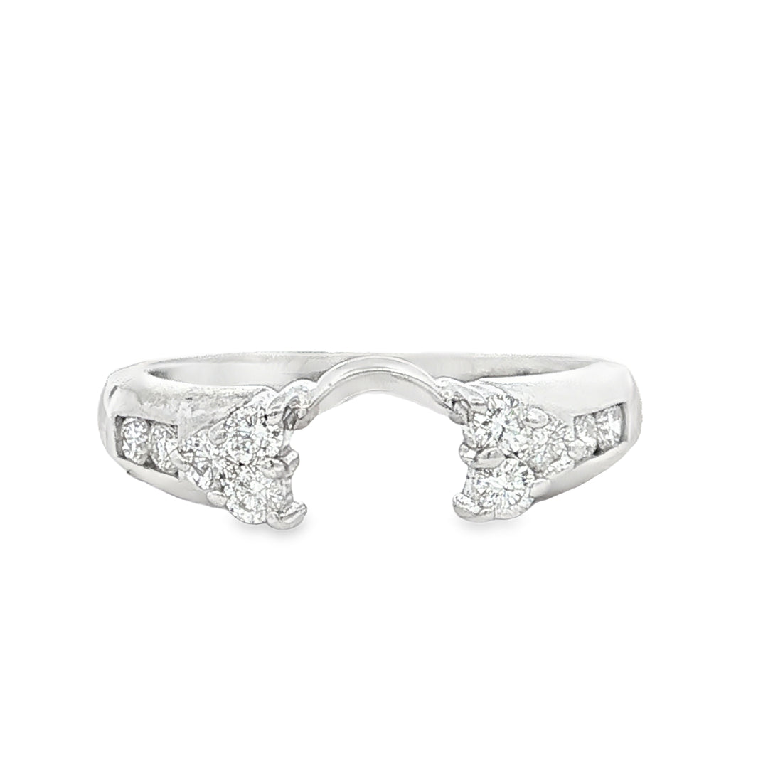 14kt Gold .33ct Diamond Ring Wrap Guard Accent