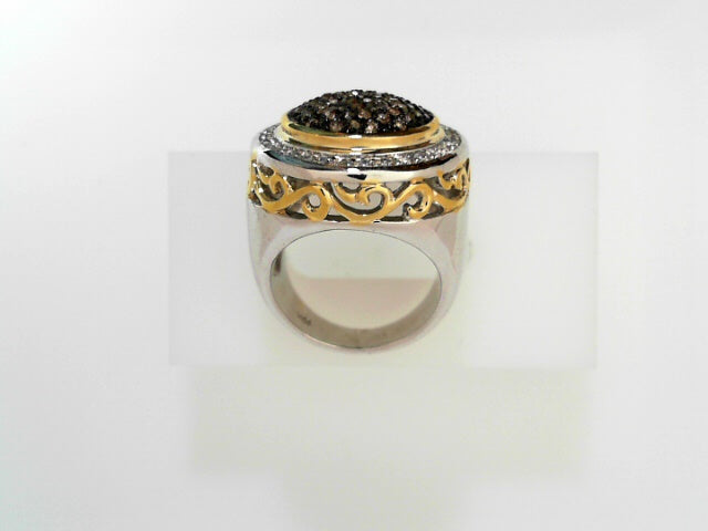 Men's Sterling Silver CZ Statement Ring
